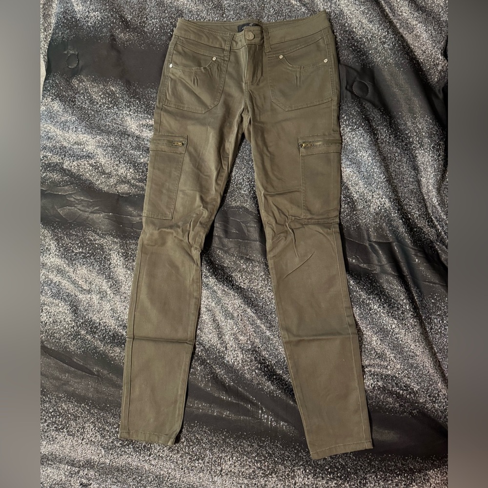 Almost Famous Green Skinny Jeans Casual Style